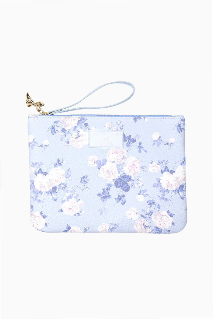 LoveShackFancy │ Yoobi Everblooming Rosettes Vegan Leather Accessory Pouch with Wristlet