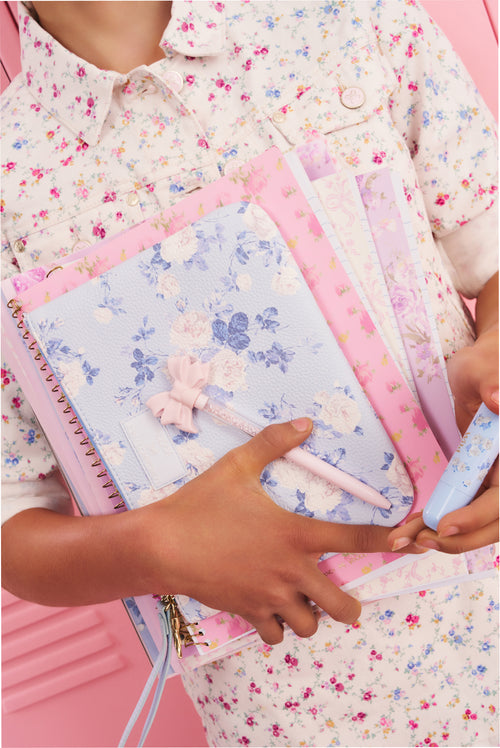 LoveShackFancy │ Yoobi Everblooming Rosettes Vegan Leather Accessory Pouch with Wristlet