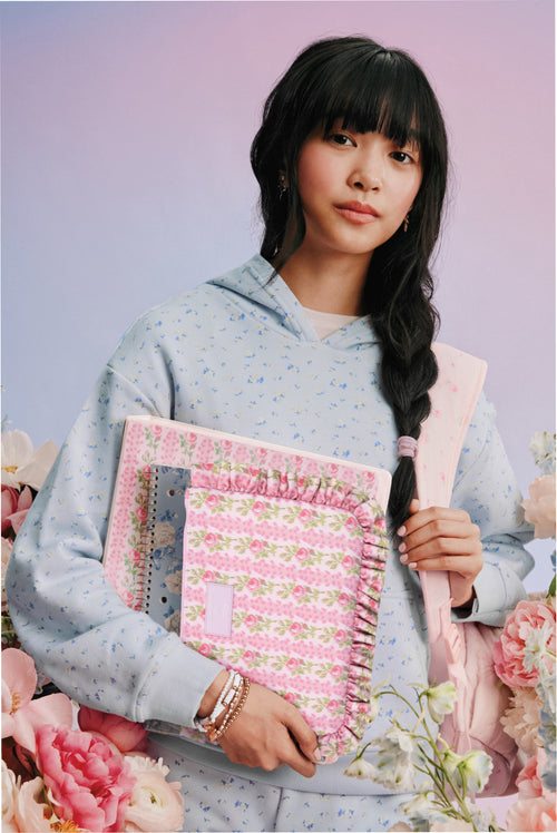 LoveShackFancy │ Yoobi Blooming Heirloom Ruffle Accessory Pouch