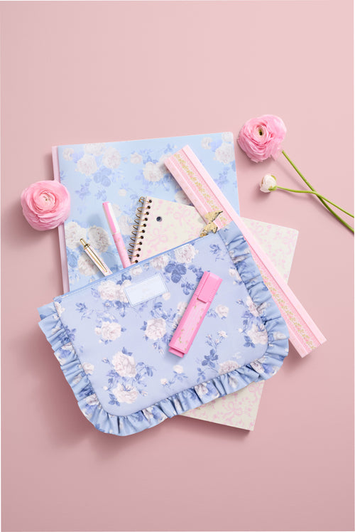 LoveShackFancy │ Yoobi Everblooming Rosettes Ruffle Accessory Pouch