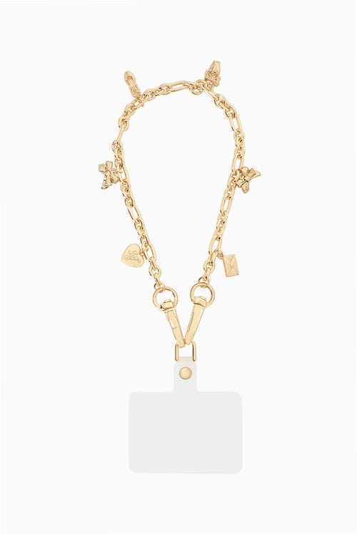 Case-Mate x LoveShackFancy Anchor Card Phone Charm - Gold w/ Charms