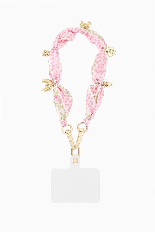 Case-Mate x LoveShackFancy Scarf Anchor Card Phone Charm - Blooming Heirloom