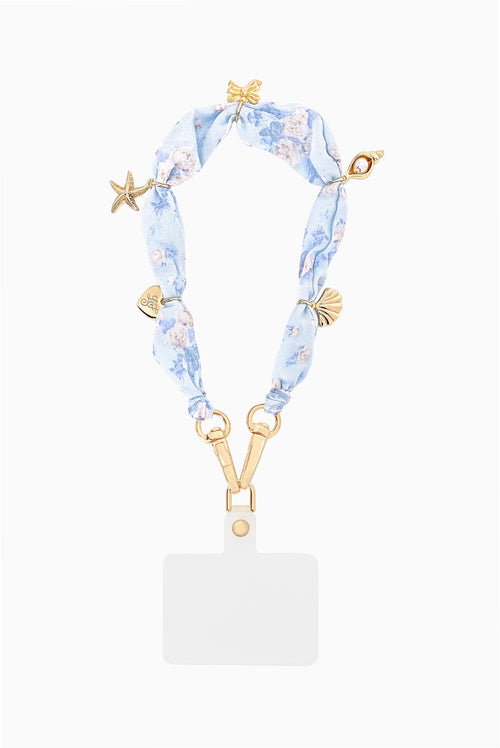 Case-Mate x LoveShackFancy Scarf Anchor Card Phone Charm - Everblooming Rosettes