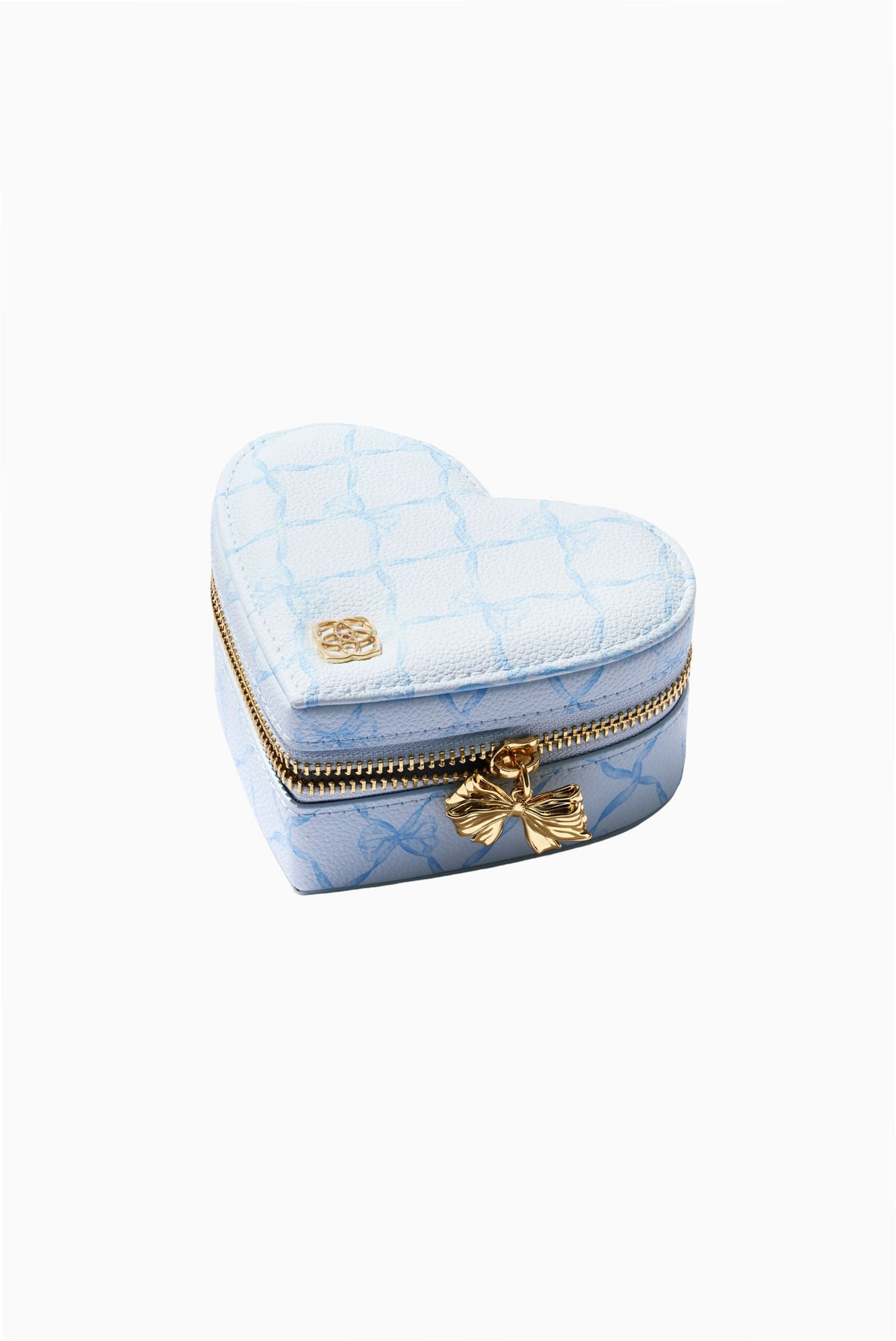 Kendra Scott x LoveShackFancy Blue Heart Jewlery Travel Storage