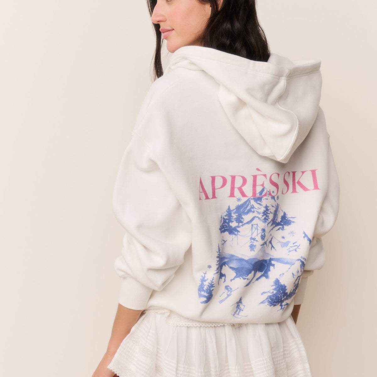 Ballie Ski Zip-Up Hoodie | LoveShackFancy.com