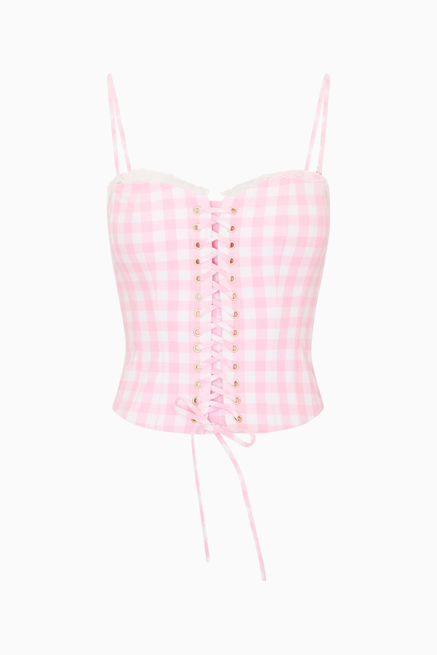 Bensen Cotton Gingham Bustier