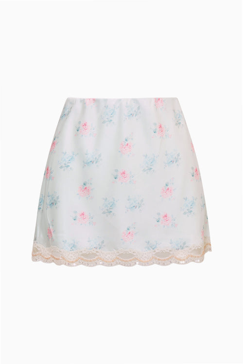 Bernes Mini Satin Slip Skirt