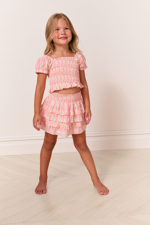 Girls Billie Heirloom Print Skirt