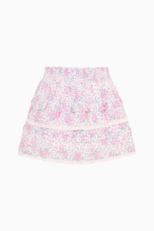 Floral patterned skirt on a white background