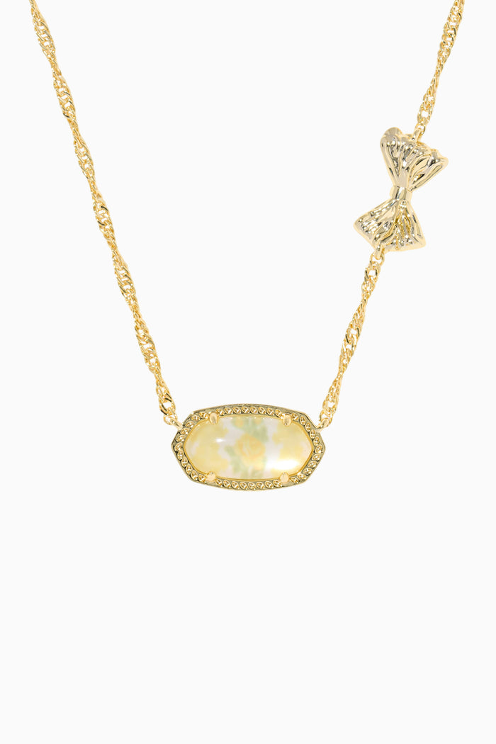 Kendra Scott x LoveShackFancy Sun Glow Bow Elisa Necklace