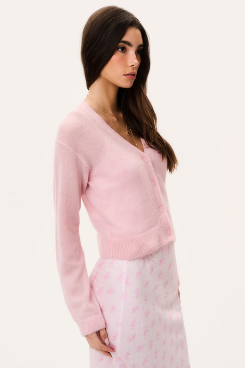 Breckie Sheer Alpaca Cardigan