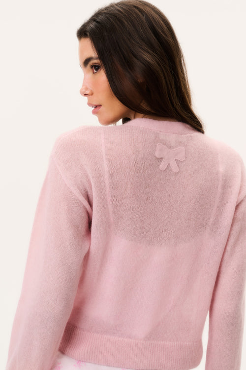 Breckie Sheer Alpaca Cardigan