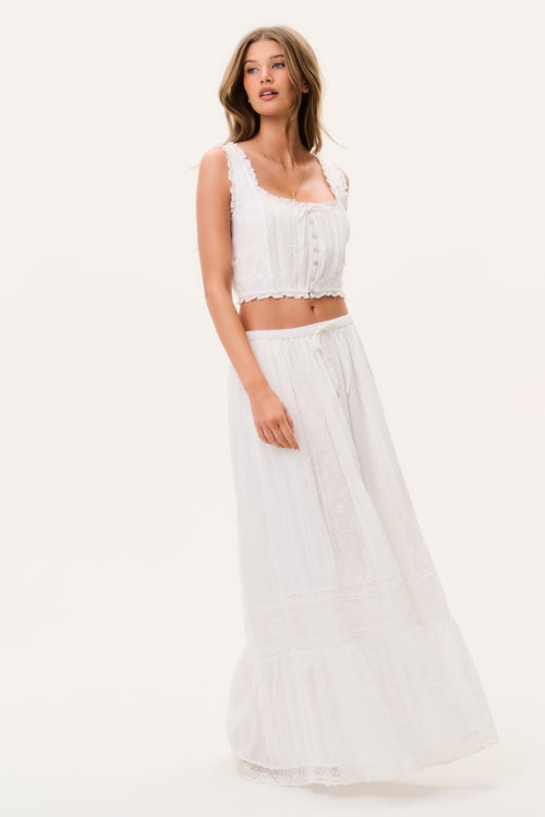 Brina Cotton Maxi Skirt