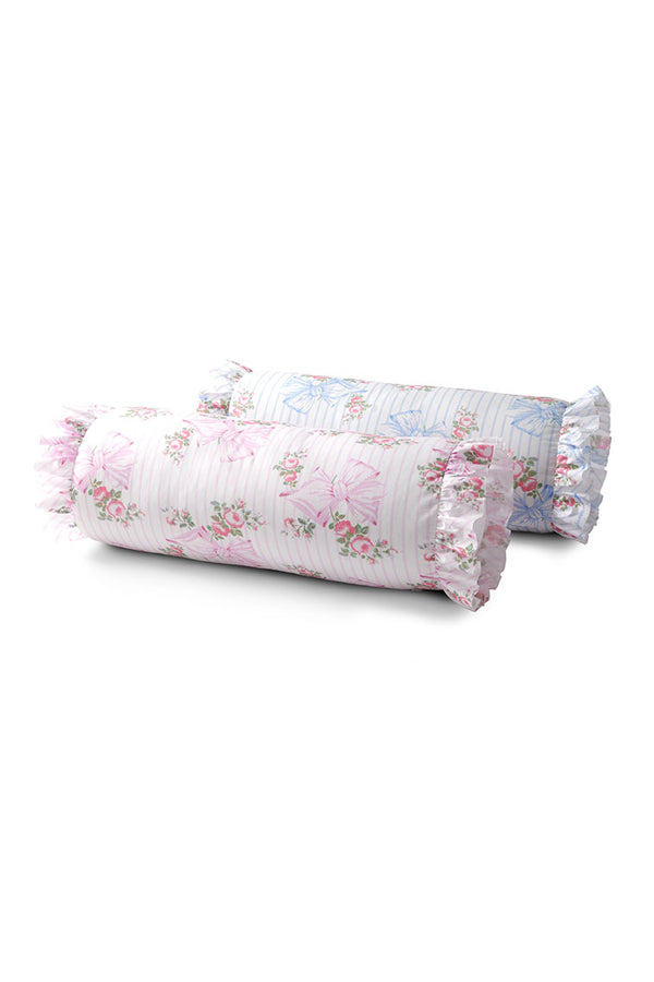 Ruffle Bolster Pillow Luxury Home Decor LoveShackFancy