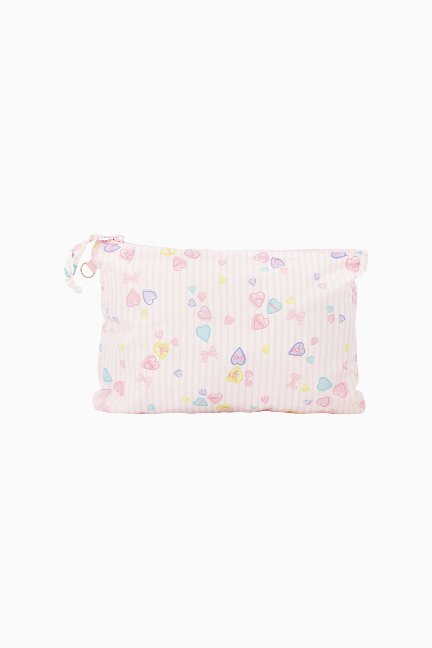 LoveShackFancy x Roller Rabbit Heart Stripe Bow Tote Bag