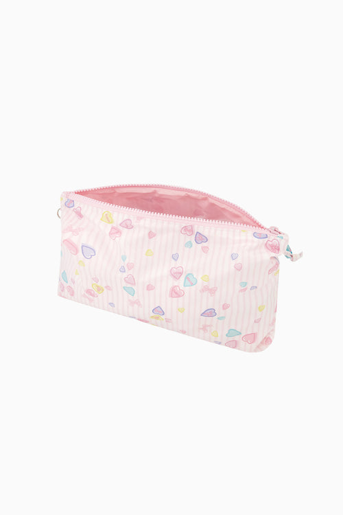 LoveShackFancy x Roller Rabbit Candy Heart Stripe Bow Tote Bag