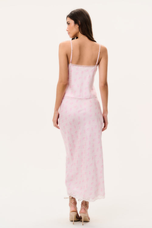 Castle Silk-Blend Floral Maxi Skirt