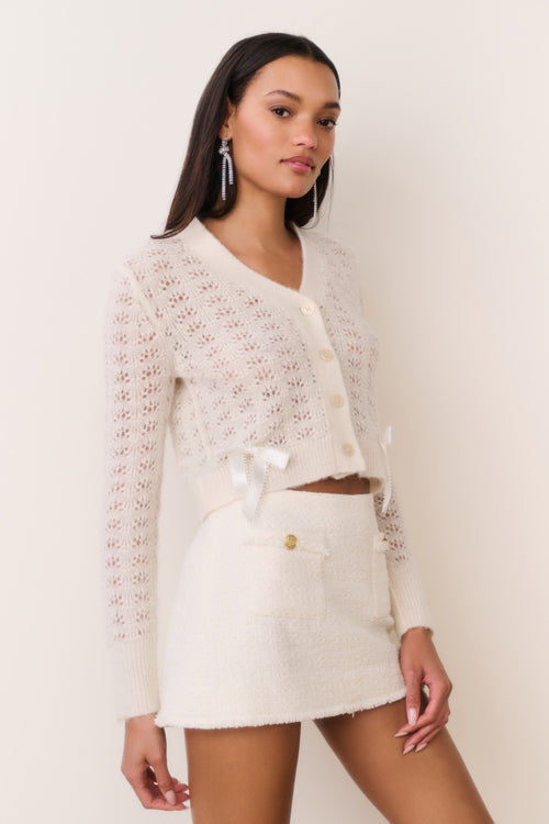 Breya Tweed Mini Skirt