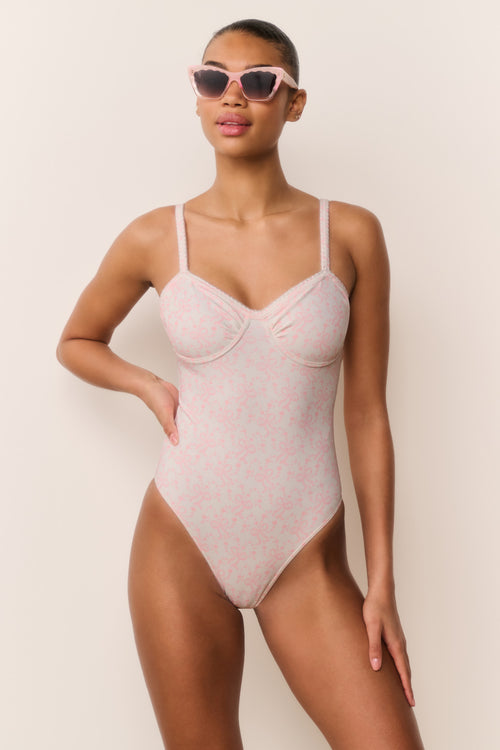 Brooksie Chantilly Bow One-Piece Swimsuit