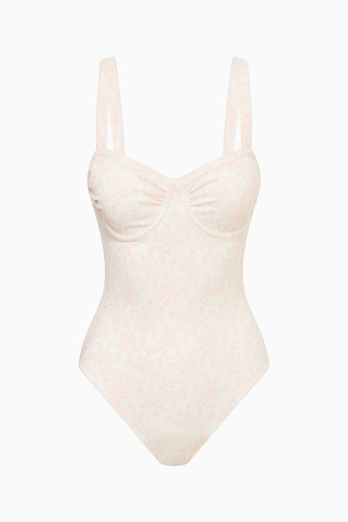 Brooksie Chantilly Bow One-Piece Swimsuit