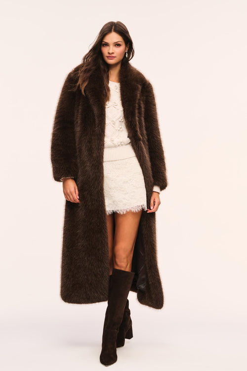 Soni Long Faux Fur Jacket
