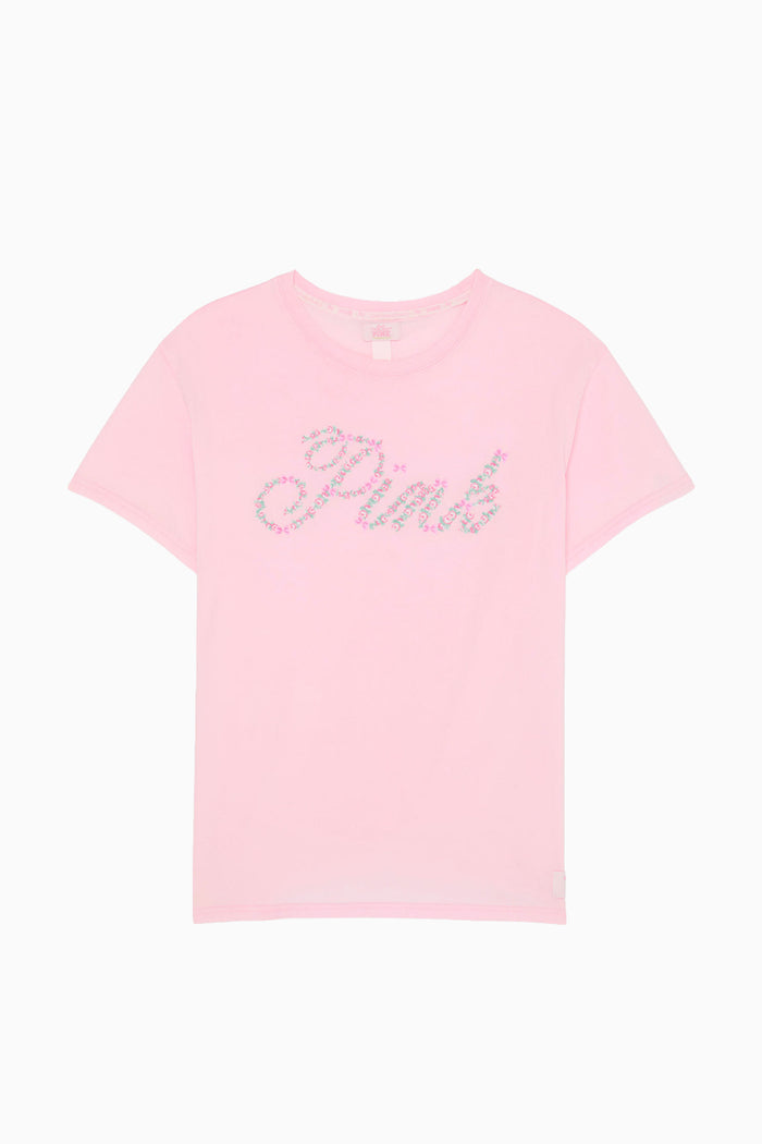 PINK x LoveShackFancy Campus Cotton Tee