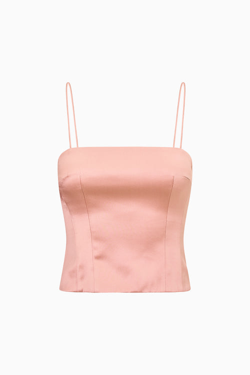 Cassana Satin Sleeveless Top