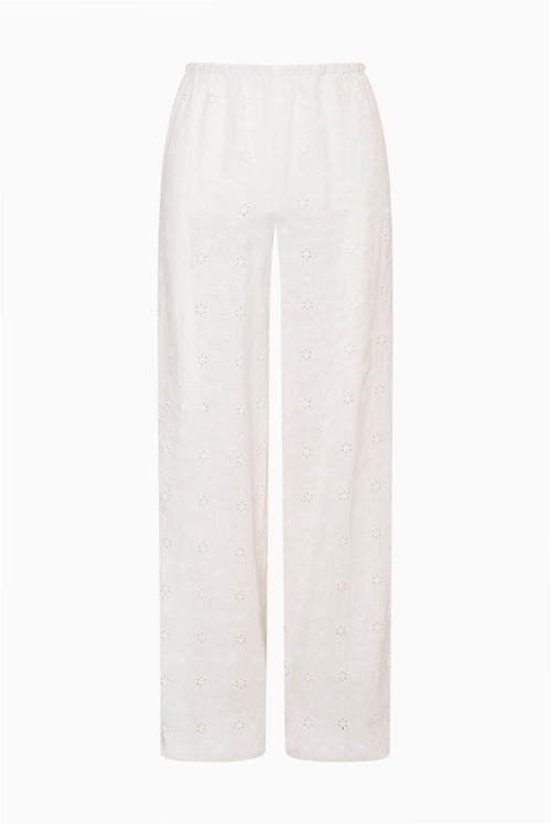 Cinna Eyelet Linen Pant