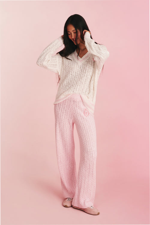 Clarabeth Cable Knit Pants