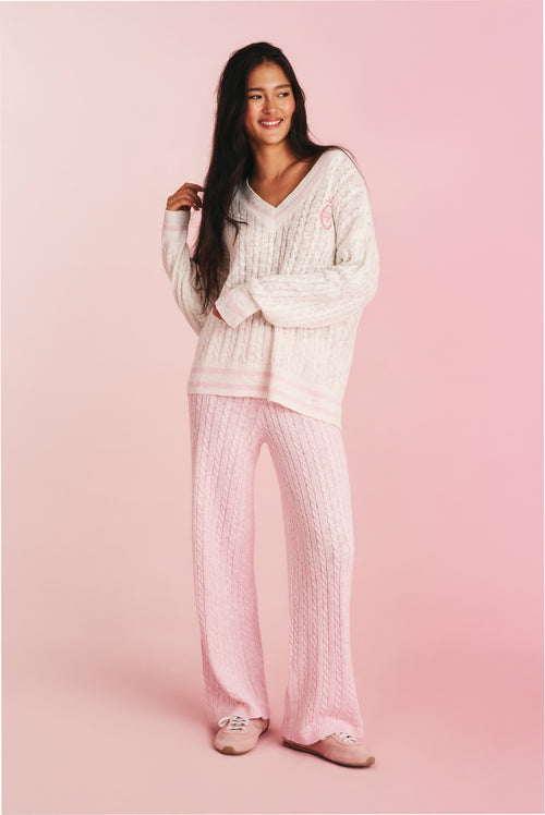 Clarabeth Cable Knit Pants