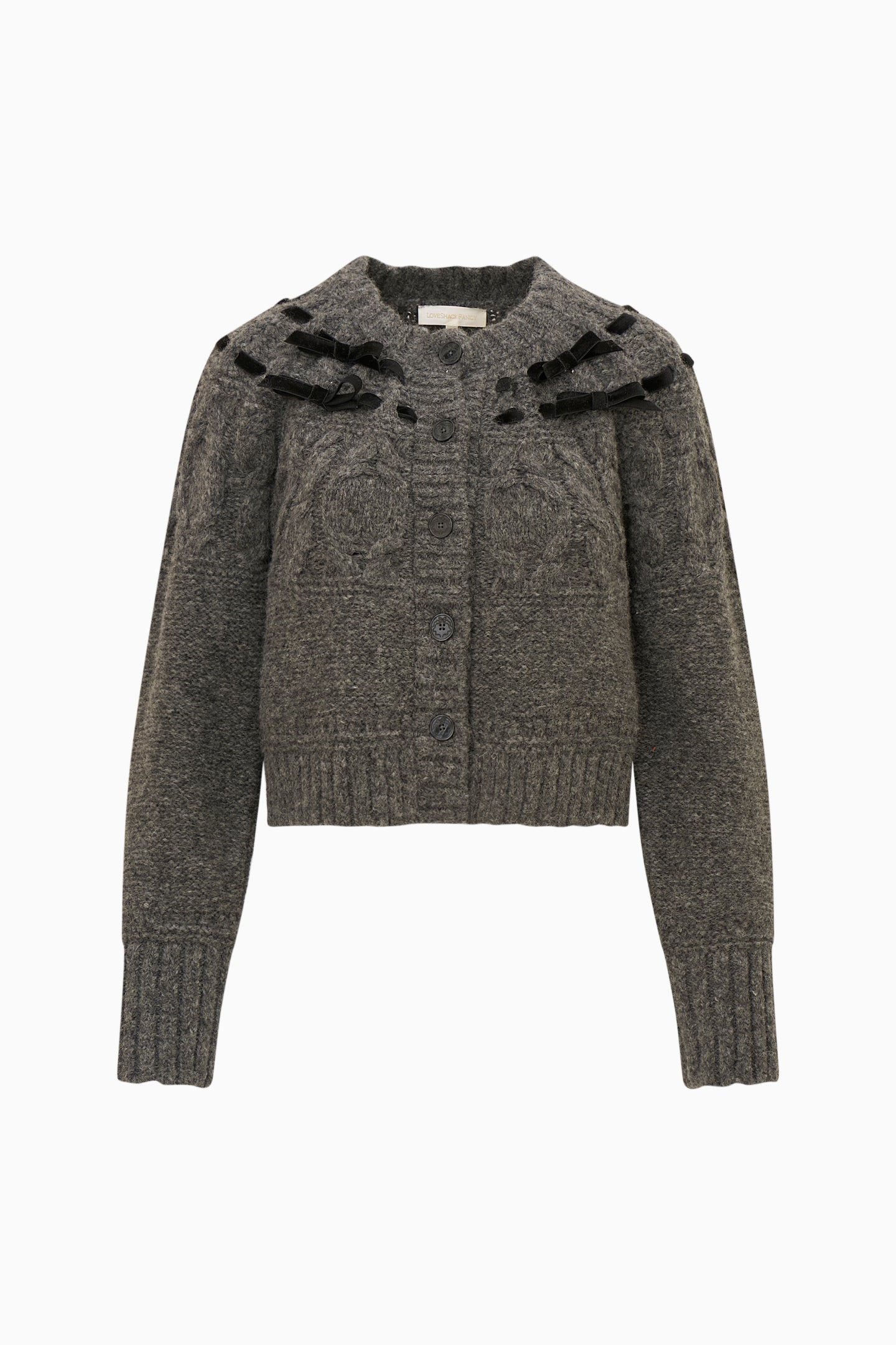 Clementian Alpaca-Blend Ribbon Cardigan