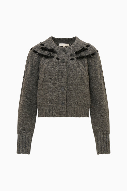 Clementian Alpaca-Blend Ribbon Cardigan