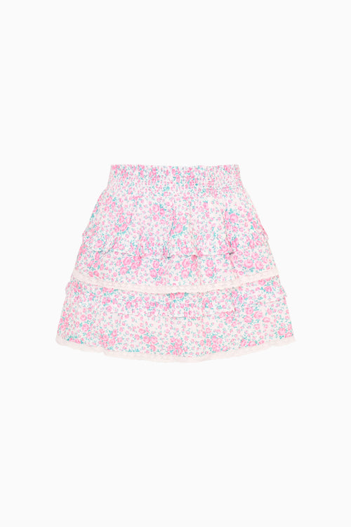 Floral patterned skirt on a white background