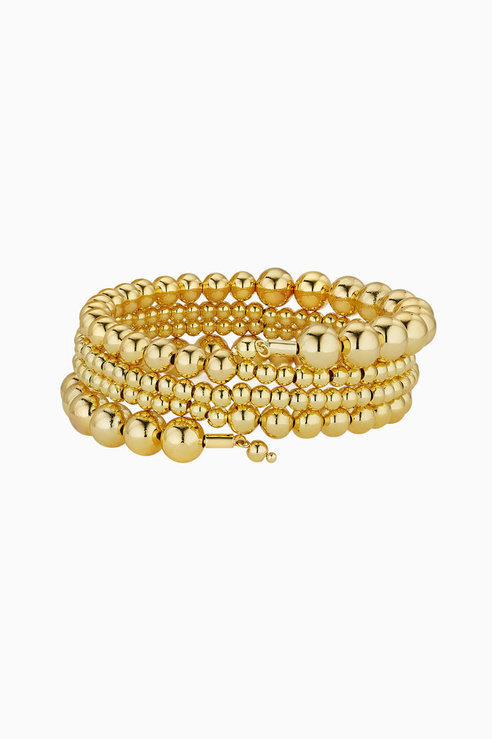 Jennifer Miller 14k Gold Beaded Bracelet