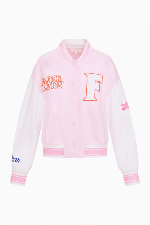 Fanatics x LoveShackFancy Collegiate Varsity Jacket