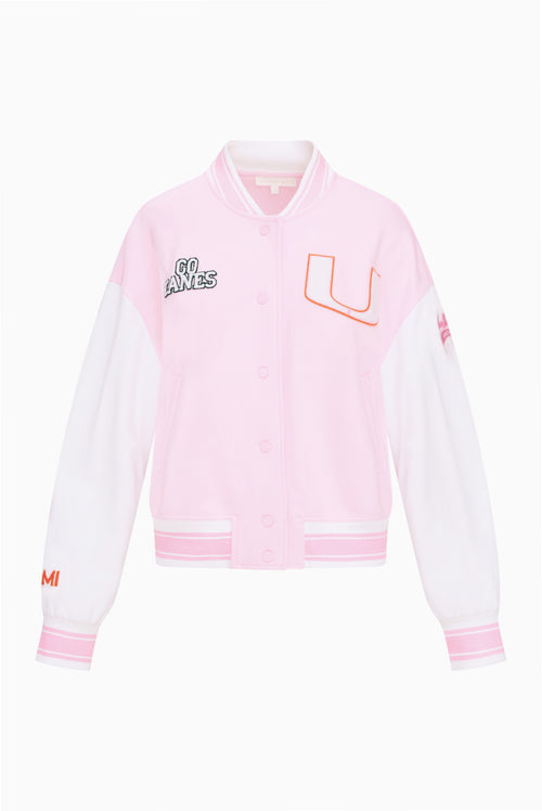 Fanatics x LoveShackFancy Collegiate Varsity Jacket