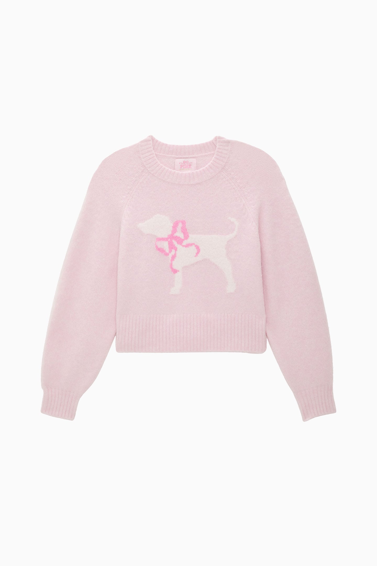 PINK x LoveShackFancy Crew Boxy Full Sleeve Dog Sweater