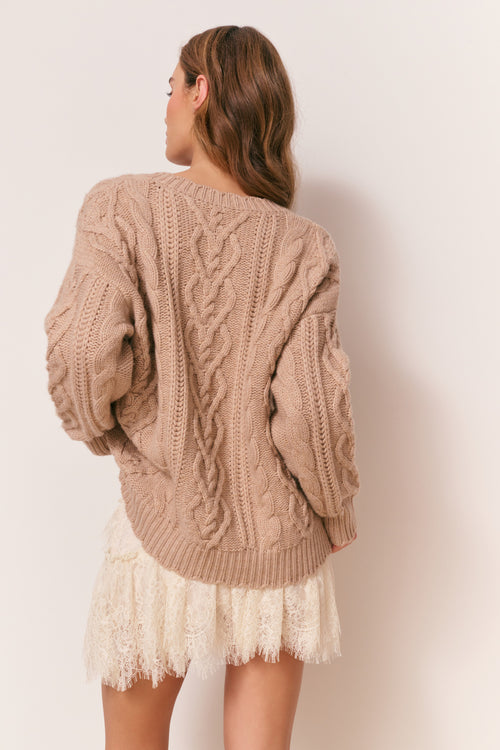 Croisette Cashmere Cable Knit Pullover