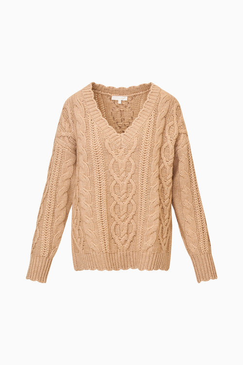 Croisette Cashmere Cable Knit Pullover