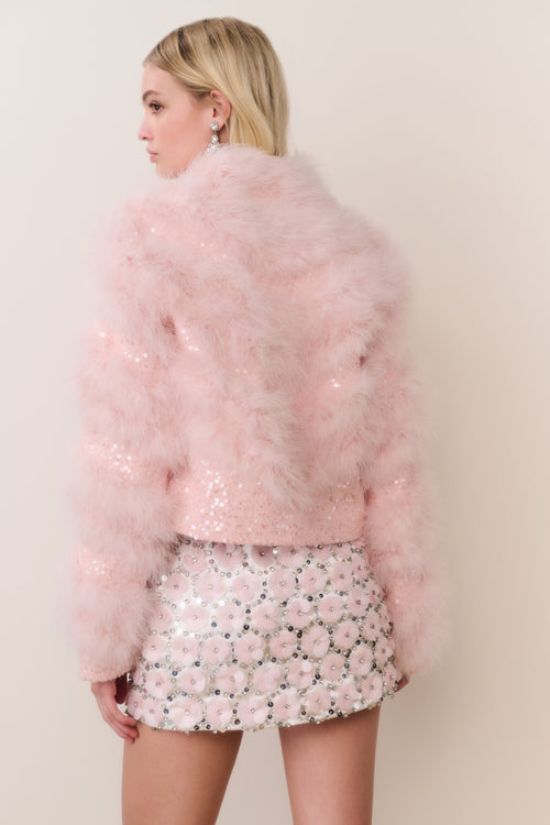 Curran Feather & Sequin Jacket