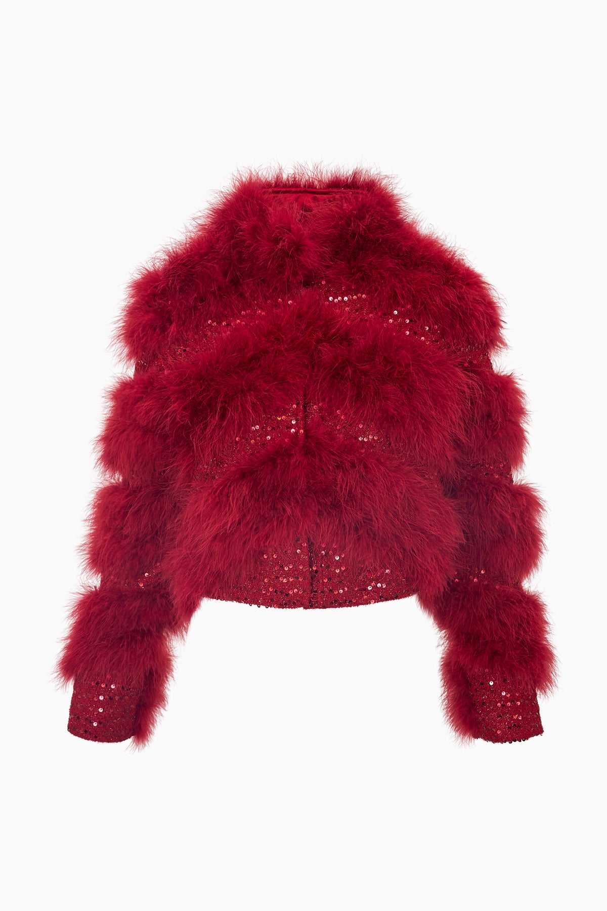 Curran Feather and Sequin Jacket