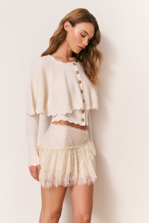 Daelyn Cashmere Cape Cardigan