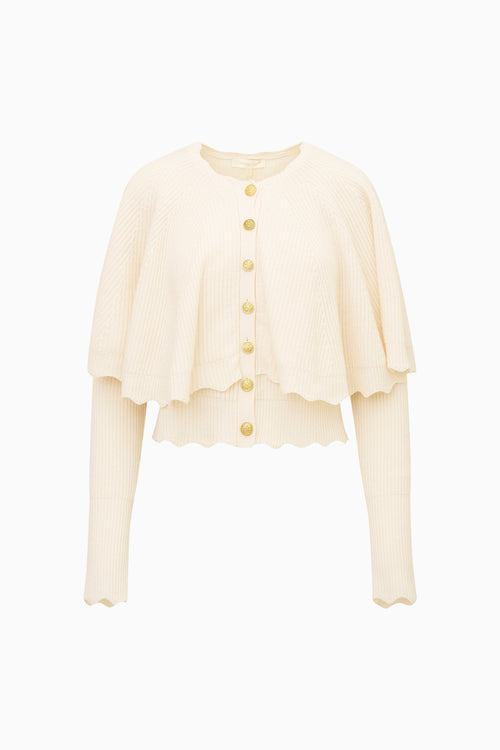 Daelyn Cashmere Cape Cardigan