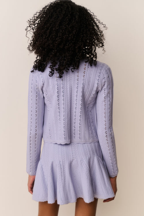 Tween Emlynn Stretch Pointelle Cardigan