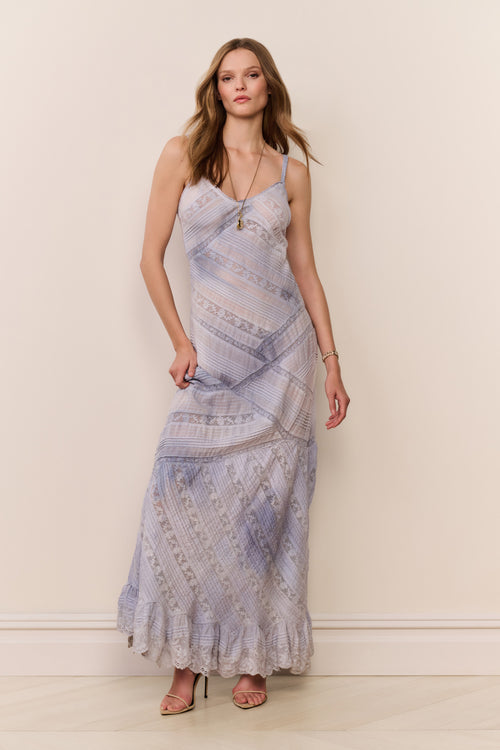 Eirene Hand-Dyed Cotton Maxi Dress