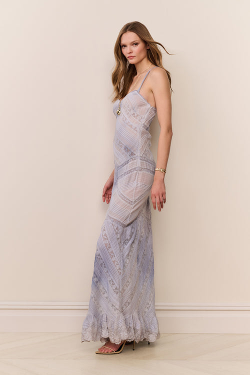 Eirene Hand-Dyed Cotton Maxi Dress
