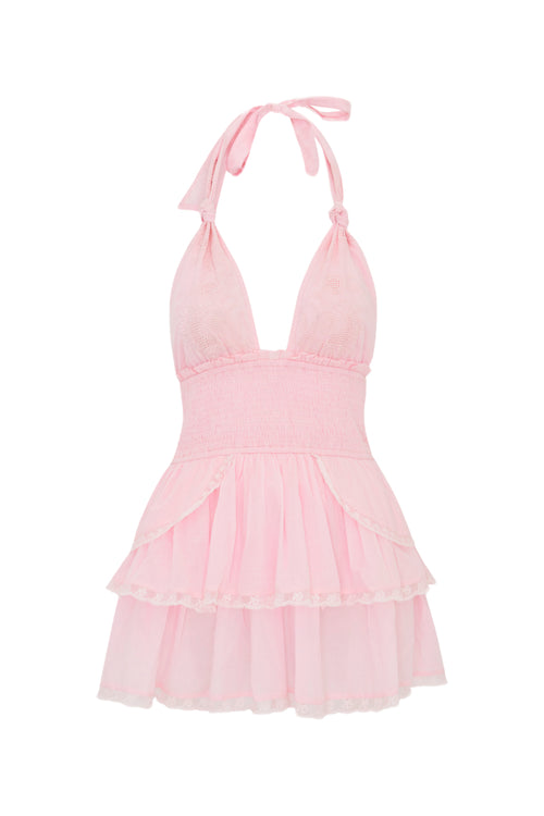The Deanna Halter Mini Dress The Deanna Halter Mini Dress