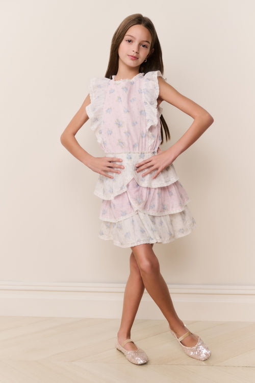 Tween Decker Mixed Print Dress
