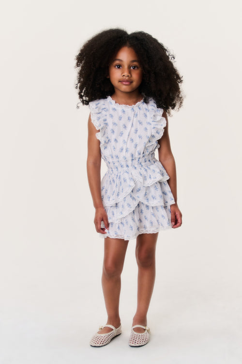 Little Girls Indigo Cloud Decker Dress