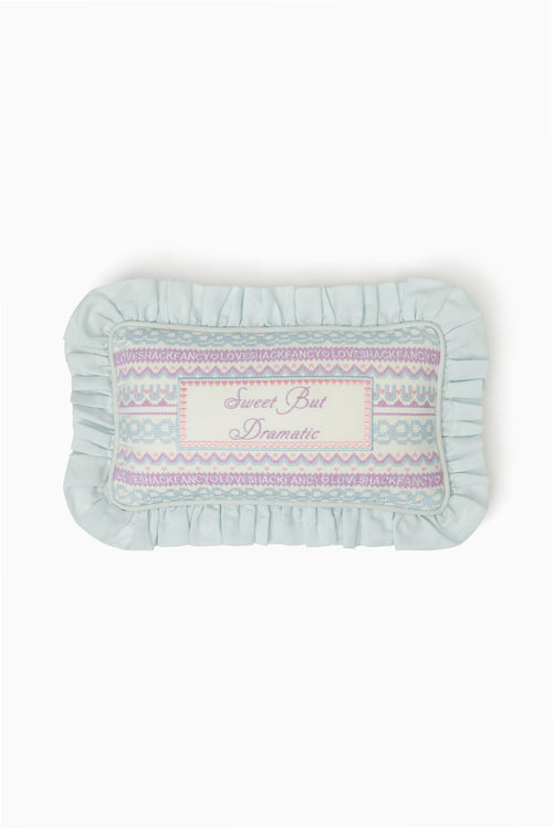 Sweet But Dramatic Needlepoint Decorative Pillow